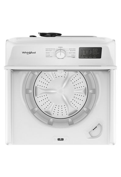 4.3 Cu. Ft. Whirlpool® Top Load Impeller Washer with Quick Wash Cycle and Soft Close Glass Lid WTW4300SW