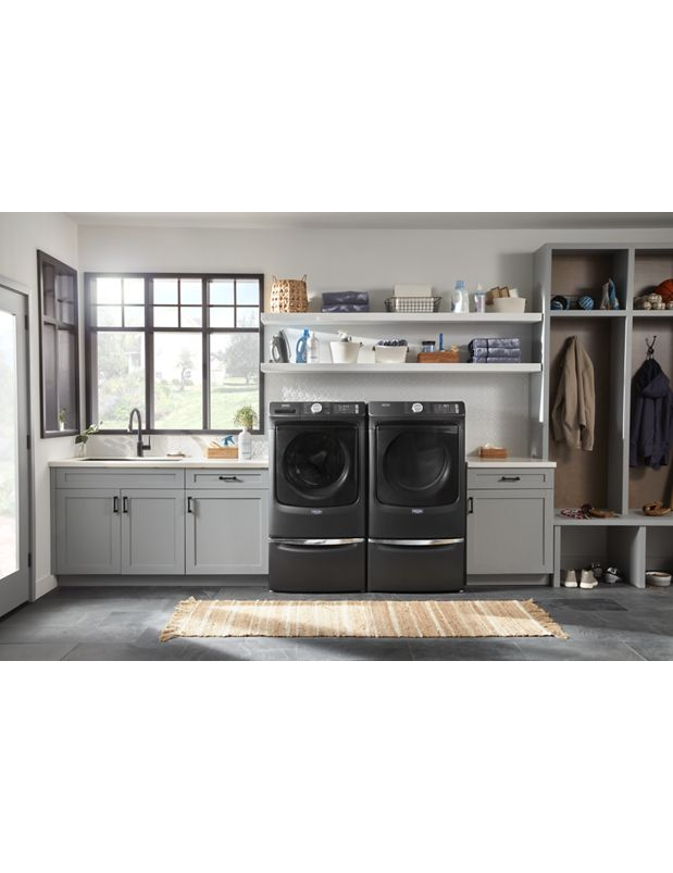 Maytag Front Load Electric Dryer with Extra Power and Quick Dry Cycle - 7.3 cu. ft. MED6630MBK