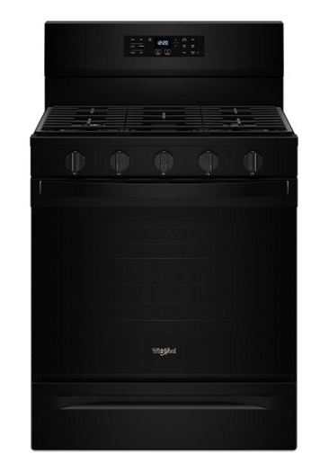 Whirlpool 30-inch Gas Range with Air Cooking Technology, No Preheat Air Fry and Air Baking and Self Clean WFGS5030RB