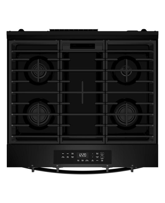 Whirlpool 30-inch Gas Range with No Preheat and Slow Cook Modes WSGS3330TB