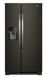 Whirlpool 36-inch Wide Side-by-Side Refrigerator - 25 cu. ft. WRS555SIHV-Black Stainless