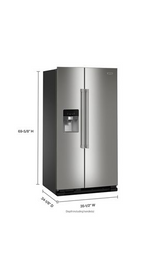 Maytag 36-Inch Wide Side-by-Side Refrigerator - 25 Cu. Ft. MRSF4036PW
