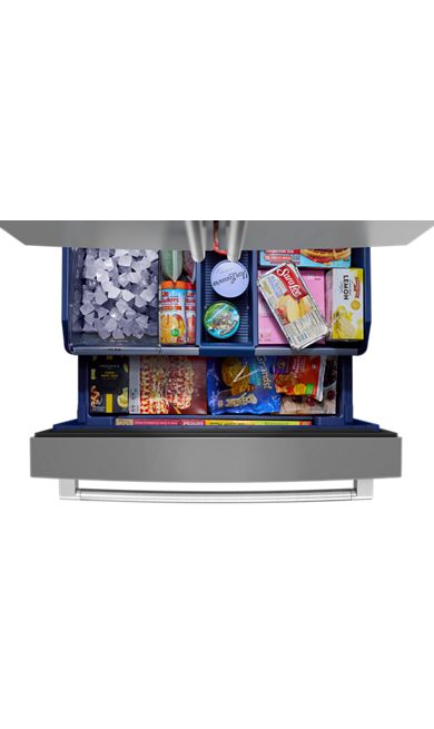Maytag® 31 Cu. Ft. XL Capacity French Door Bottom Mount Refrigerator with Ice + Water MRFF4336TZ