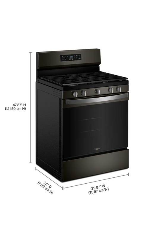 Whirlpool 30-inch Gas Range with Air Cooking Technology and Steam Clean WFGS4530SV