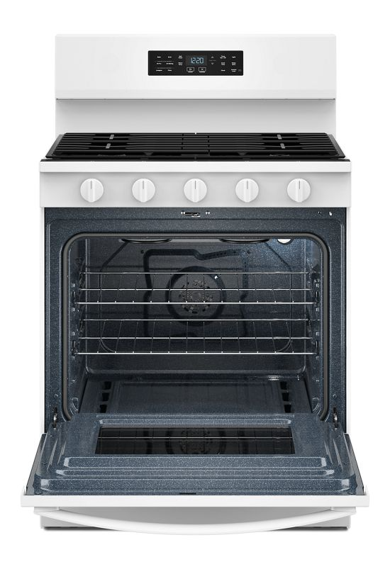 Whirlpool 30-inch Gas Range with Air Cooking Technology WFGS5730SW
