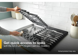 Whirlpool 30-inch Gas Cooktop with EZ-2-Lift™ Hinged Cast-Iron Grates WCGK5030PV