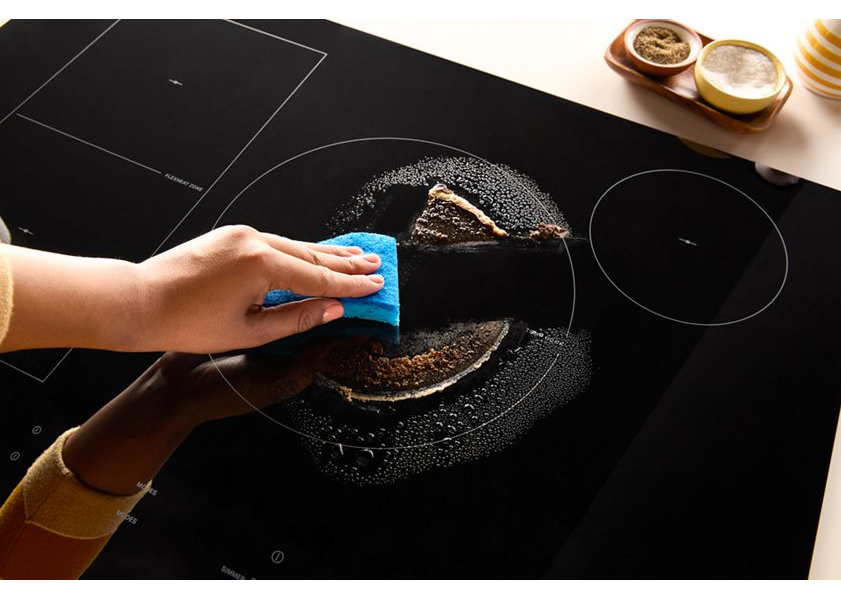 Whirlpool 30" Intelligent Induction Cooktop with Temp Cook™ Technology and WipeClean™ Coating WCIT7530SB