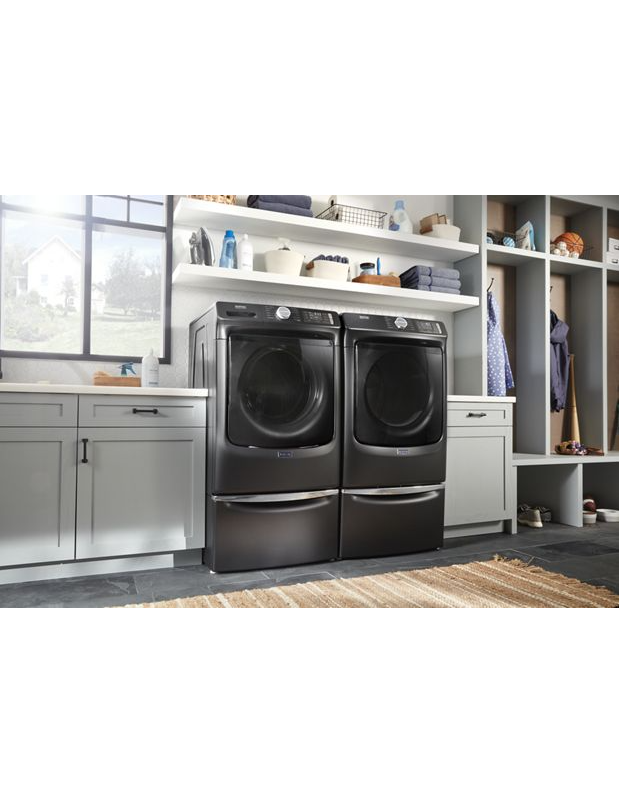 Maytag Front Load Electric Dryer with Extra Power and Quick Dry Cycle - 7.3 cu. ft. MED6630MBK