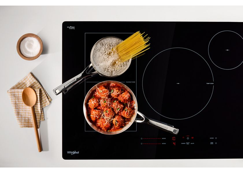 Whirlpool 30" Intelligent Induction Cooktop with Temp Cook™ Technology and WipeClean™ Coating WCIT7530SB