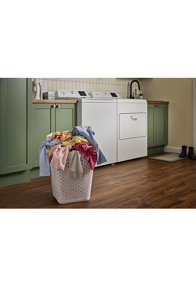 4.3 Cu. Ft. Whirlpool® Top Load Impeller Washer with Quick Wash Cycle and Soft Close Glass Lid WTW4300SW