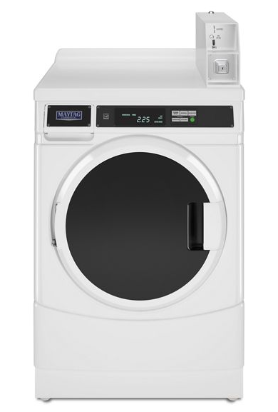 Whirlpool 27" Commercial Gas Front-Load Dryer Featuring Factory-Installed Coin Drop with Coin Box CGD9150GW