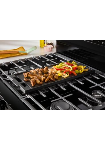 Whirlpool 30-inch Gas Range with Air Cooking Technology, No Preheat Air Fry and Air Baking and Self Clean WFGS5030RB