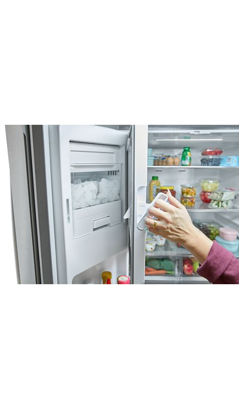 Whirlpool® 29 Cu. Ft. Family-Sized Capacity French Door Refrigerator with Flexible Temperature Drawer WRMF3636SW
