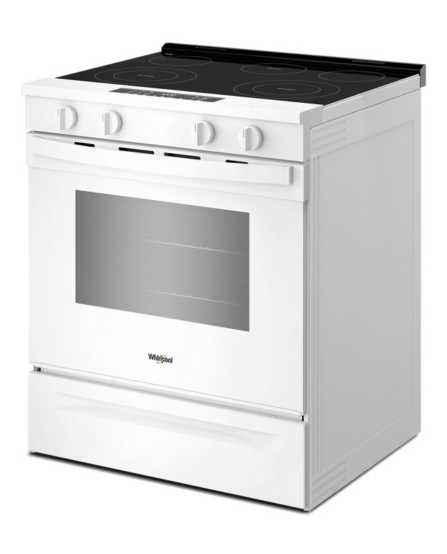 Whirlpool 30-inch Electric Smart Range with Air Cooking Technology and Steam Clean WSES4530TW