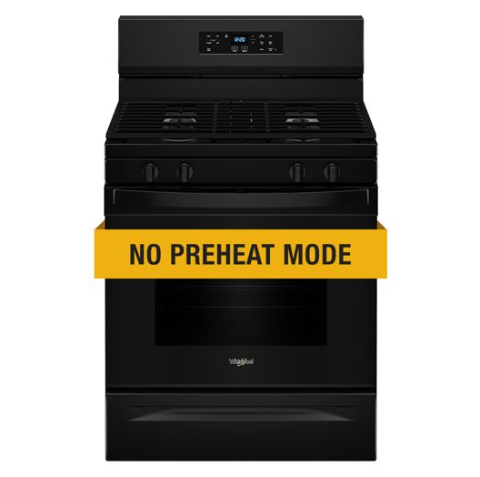 Whirlpool 30-inch Self Clean Gas Range with No Preheat Mode WFGS3530RB