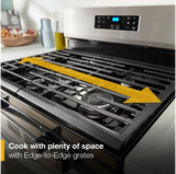 Whirlpool 30-inch Self Clean Gas Range with No Preheat Mode WFGS3530RB