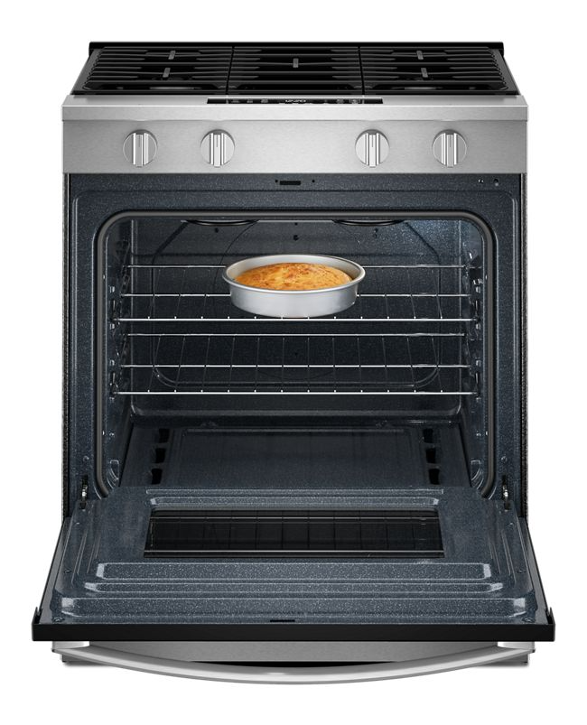 Whirlpool 30-inch Gas Range with No Preheat and Slow Cook Modes WSGS3330TS