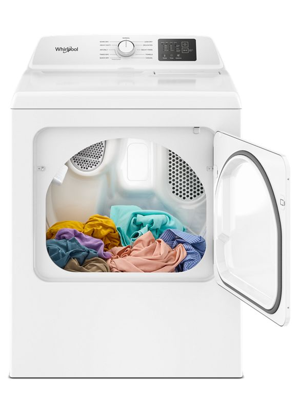 Whirlpool 7.0 cu. ft. Gas Long Vent Dryer with Adaptive Dry - Vented Top Load Matching WGD4105LSW