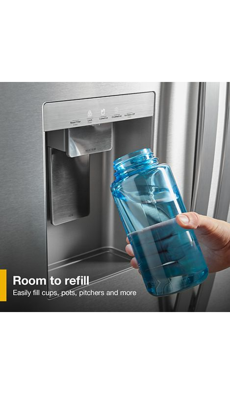 Whirlpool 36-Inch French Door Refrigerator with Dual Ice Makers - 30 cu. ft. WRFF3736SV