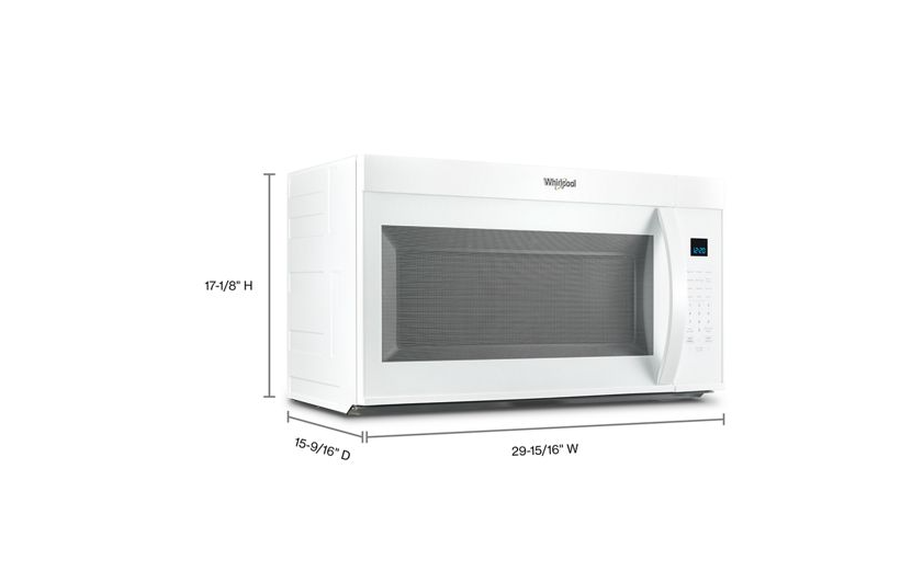 Whirlpool 30’ W 1.9 cu. ft Over the range Microwave with Sensor Cooking WMMS3330RW