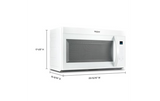 Whirlpool 30’ W 1.9 cu. ft Over the range Microwave with Sensor Cooking WMMS3330RW