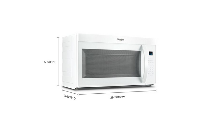 Whirlpool 30’ W 1.9 cu. ft Over the range Microwave with Sensor Cooking WMMS3330RW