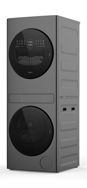 Whirlpool Compact ENERGY STAR® Ventless Heat Pump Laundry Tower with 2.7-cu ft Washer and Electric 4.3-cu ft Dryer WFH5424SJ