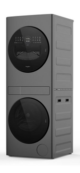 Whirlpool Compact ENERGY STAR® Ventless Heat Pump Laundry Tower with 2.7-cu ft Washer and Electric 4.3-cu ft Dryer WFH5424SJ
