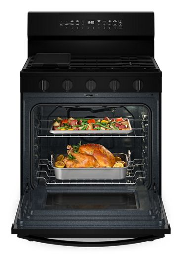 Whirlpool 30" Glass Control Air Fry WFGS7530RB