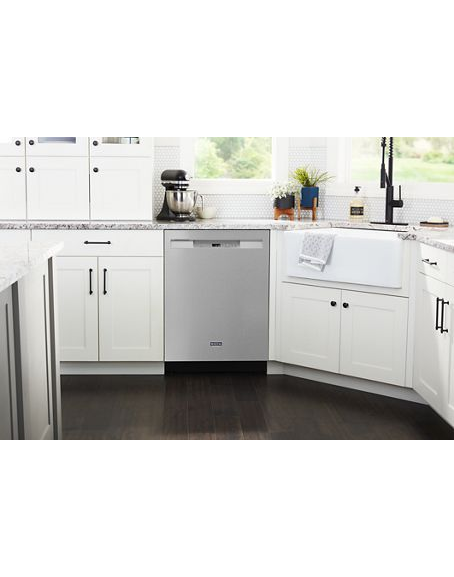 Maytag Stainless steel tub dishwasher with Dual Power filtration MDB4949SKZ-Fingerprint Resistant Stainless Steel