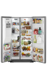 Whirlpool 36-inch Wide Contemporary Handle Counter Depth Side-by-Side Refrigerator - 21 cu. ft. WRSA71CIHZ