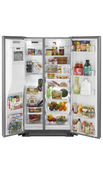 Whirlpool 36-inch Wide Contemporary Handle Counter Depth Side-by-Side Refrigerator - 21 cu. ft. WRSA71CIHZ