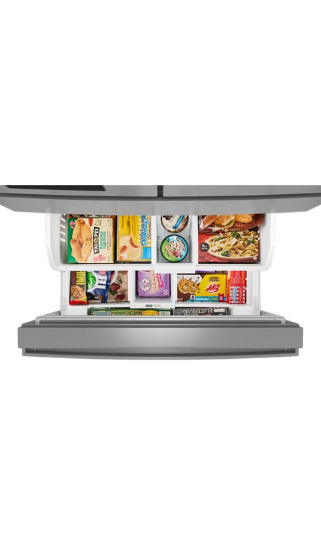 Whirlpool® 29 Cu. Ft. Family-Sized Capacity French Door Refrigerator with Flexible Temperature Drawer WRMF3536SZ
