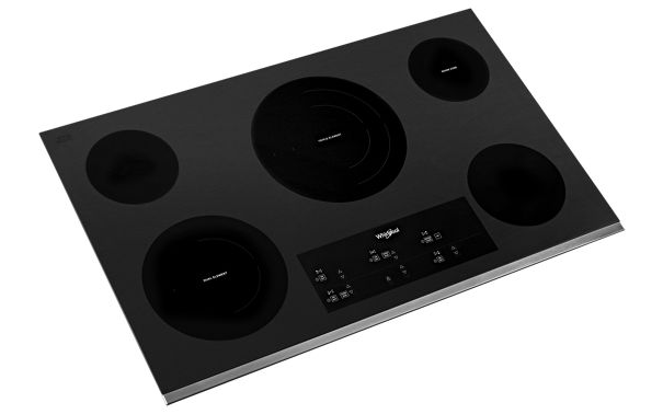 Whirlpool 36-inch Electric Ceramic Glass Cooktop with Triple Radiant Element WCE97US6KS