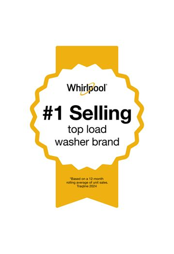 Whirlpool 3.8 cu. ft. Top Load Washer with Soaking Cycles, 12 Cycles WTW4855HW