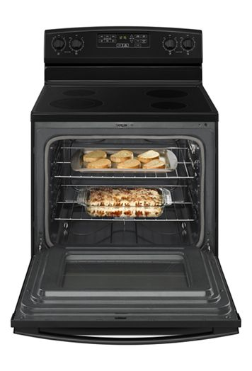 Amana 30-inch Electric Range with Extra-Large Oven Window AER6603SFB