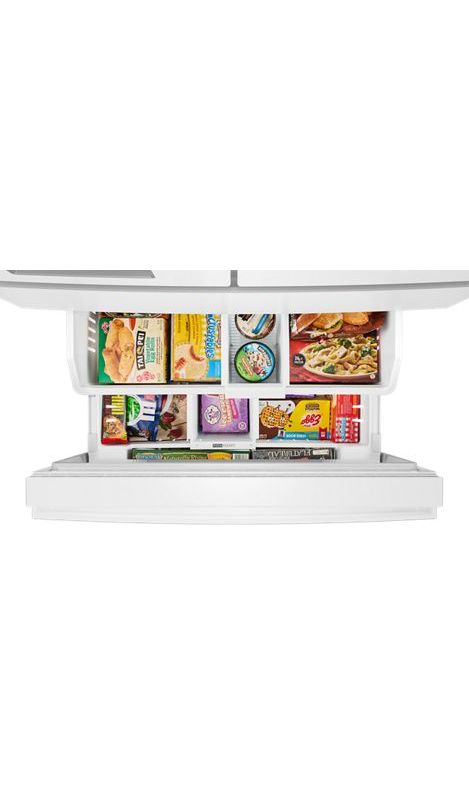Whirlpool® 29 Cu. Ft. Family-Sized Capacity French Door Refrigerator with Flexible Temperature Drawer WRMF3636SW
