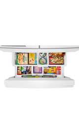 Whirlpool® 29 Cu. Ft. Family-Sized Capacity French Door Refrigerator with Flexible Temperature Drawer WRMF3636SW
