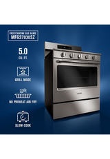 Maytag 30-Inch Wide Freestanding Gas Range with Grill Mode and No Preheat Air Fry - 5.0 Cu. Ft. MFGS7030SZ