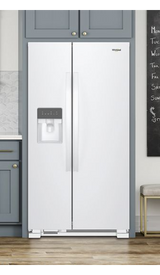 Whirlpool 33-inch Wide Side-by-Side Refrigerator - 21 cu. ft. WRS331SDHW