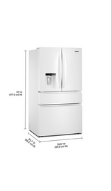Whirlpool® 29 Cu. Ft. Family-Sized Capacity French Door Refrigerator with Flexible Temperature Drawer WRMF3636SW