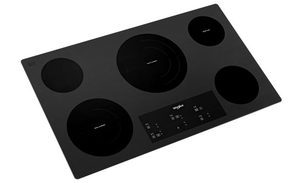 Whirlpool 36-inch Electric Ceramic Glass Cooktop with Triple Radiant Element WCE97US6KB-Black