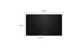 Whirlpool 36" Intelligent Induction Cooktop with Temp Cook™ Technology and WipeClean™ Coating WCIT7536SB