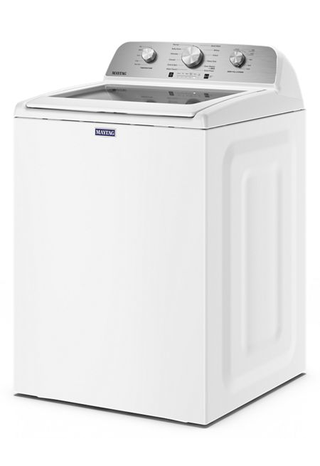 Maytag 4.7 Top Load Washer, With Agitator, Glass Lid MTW5205TW