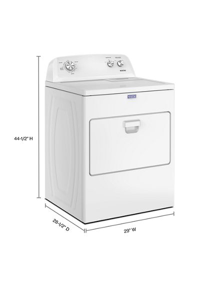 Maytag Top Load Gas Wrinkle Prevent Dryer - 7.0 cu. ft. MGD4005SW