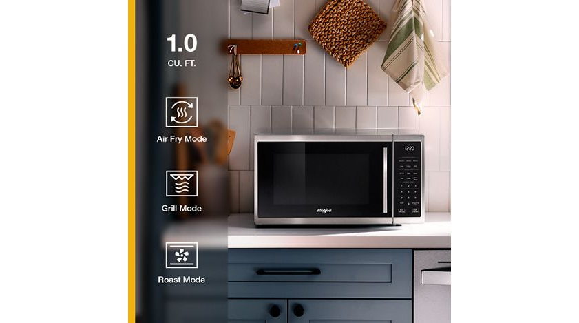 Whirlpool 1.0 cu. ft. Stainless Steel All-In-One Multifunctional Countertop Microwave With Air Fry - 900 watt WMCS5522RB