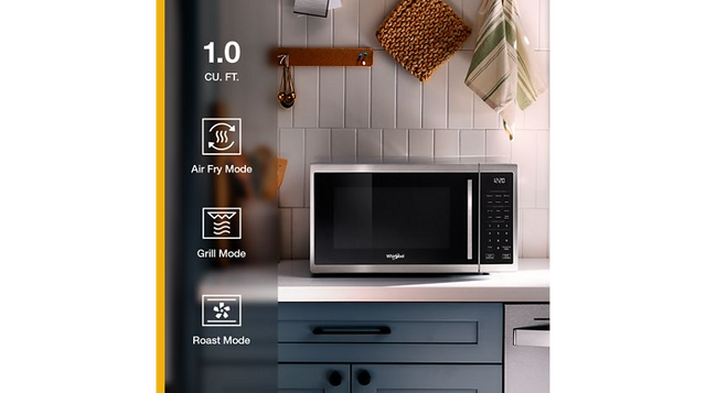 Whirlpool 1.0 cu. ft. Stainless Steel All-In-One Multifunctional Countertop Microwave With Air Fry - 900 watt WMCS5522RS
