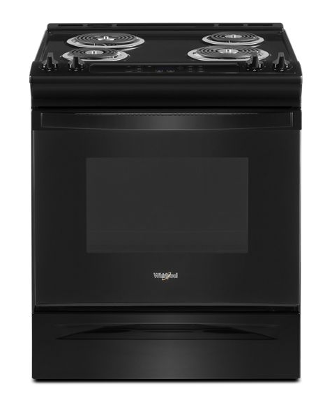 Whirlpool 4.8 Cu. Ft. Electric Range with Frozen Bake Technology WEC310S0LB