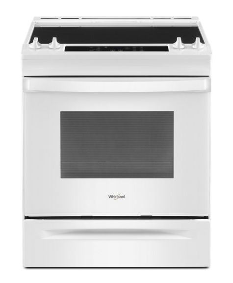 Whirlpool 34" Tall Range with Self Clean Oven Cycle WEE515SALW-White