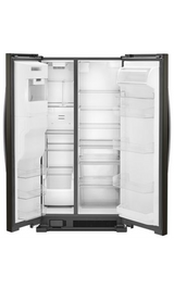 Whirlpool 36-inch Wide Side-by-Side Refrigerator - 25 cu. ft. WRS555SIHV-Black Stainless